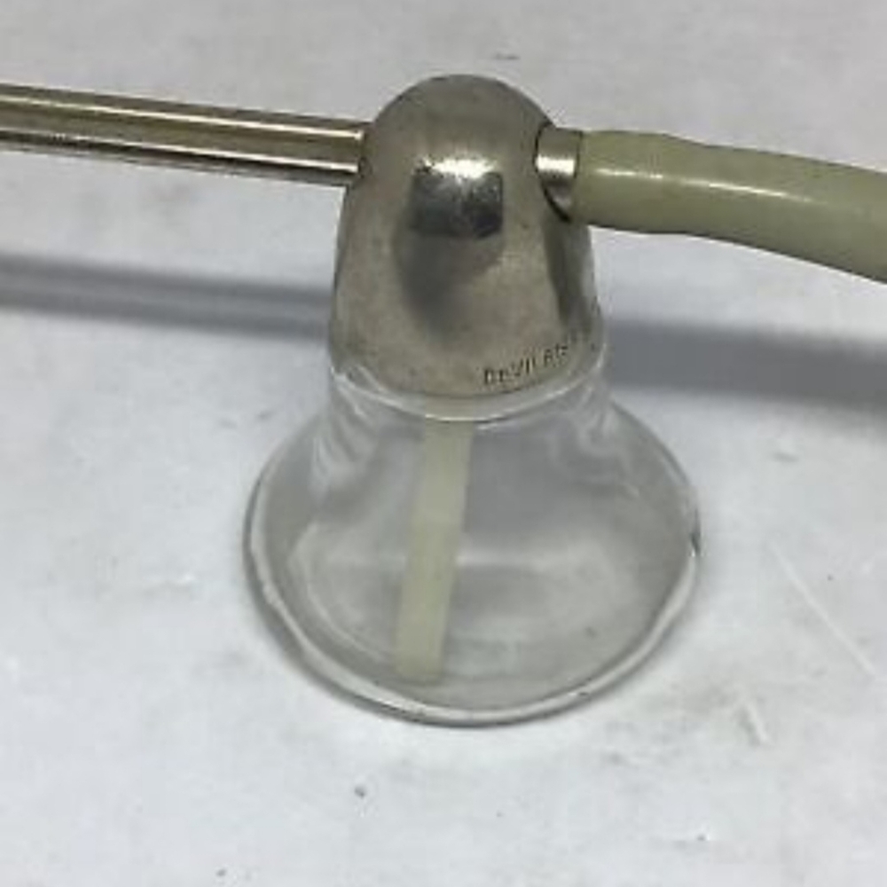 Antique sterling Silver Perfume and glass bottle atomizer devils bliss - Picture 4 of 6